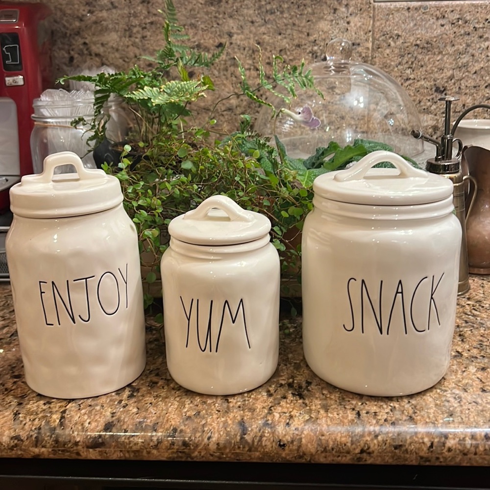 RAE DUNN SNACK JARS (set of 3)